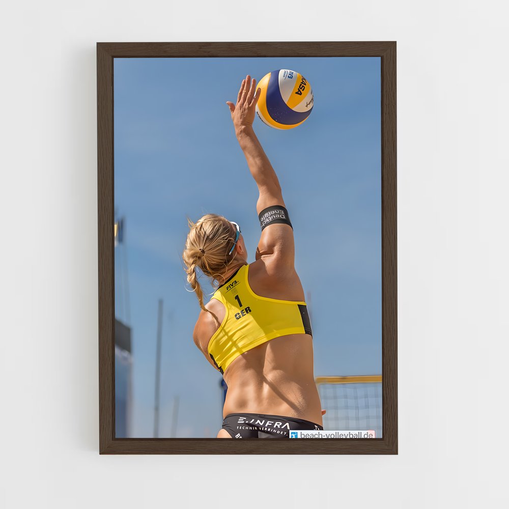 Poster Sable et Énergie – affiche Beach-volley (vue 5)